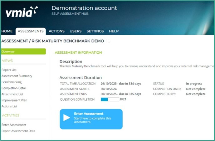 Risk Maturity Benchmark – client user guide - illustration 01