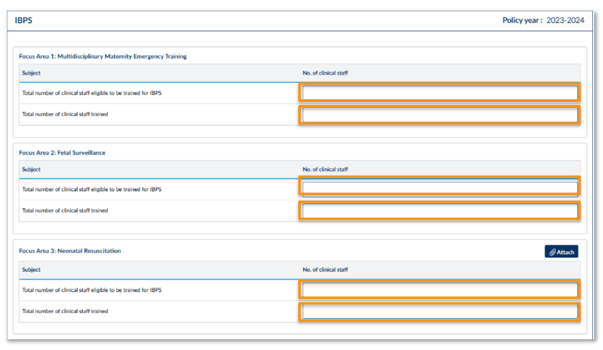 IBPS attestation form