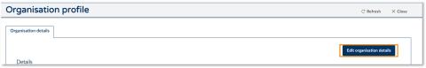 Updating organisation and contact information - How do I update my organisation details - illustration 02