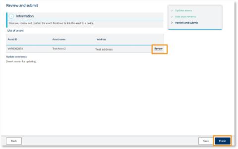 How do I update the asset register online - illustration 17
