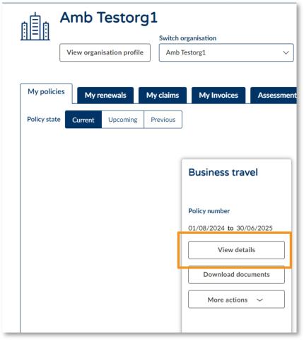 How do I view my policy and download documents illustration 01