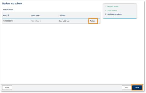 How do I update the asset register online - illustration 23