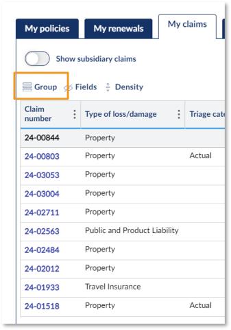 How do I view and update privacy details on an existing claim online - illustration 02