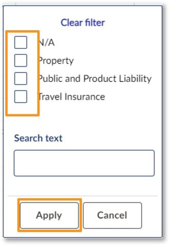 How do I filter ‘My claims’ and save different ‘My claims’ views - illustration 11