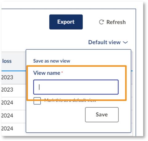 How do I filter ‘My claims’ and save different ‘My claims’ views - illustration 13